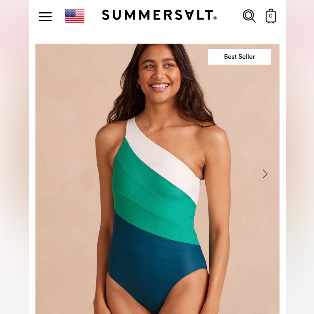 Summersalt “The Sidestroke” swimsuit in size 6, only worn once!
